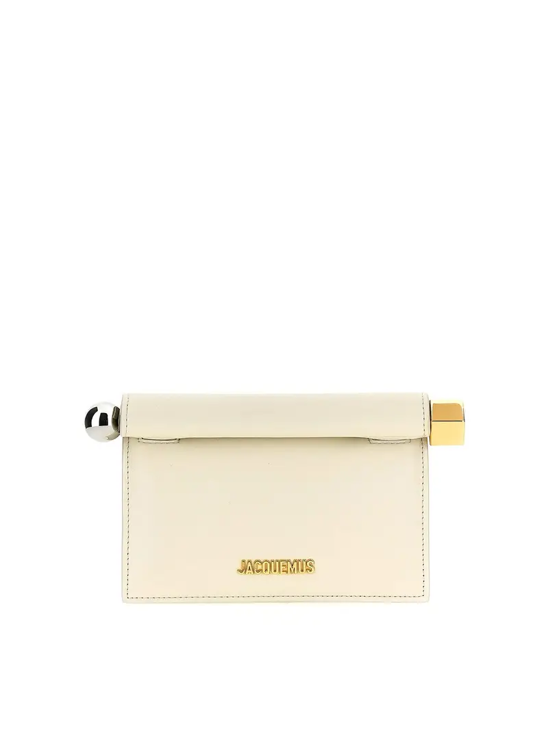 Pochette La Petite Pochette Rond Carr Bianco