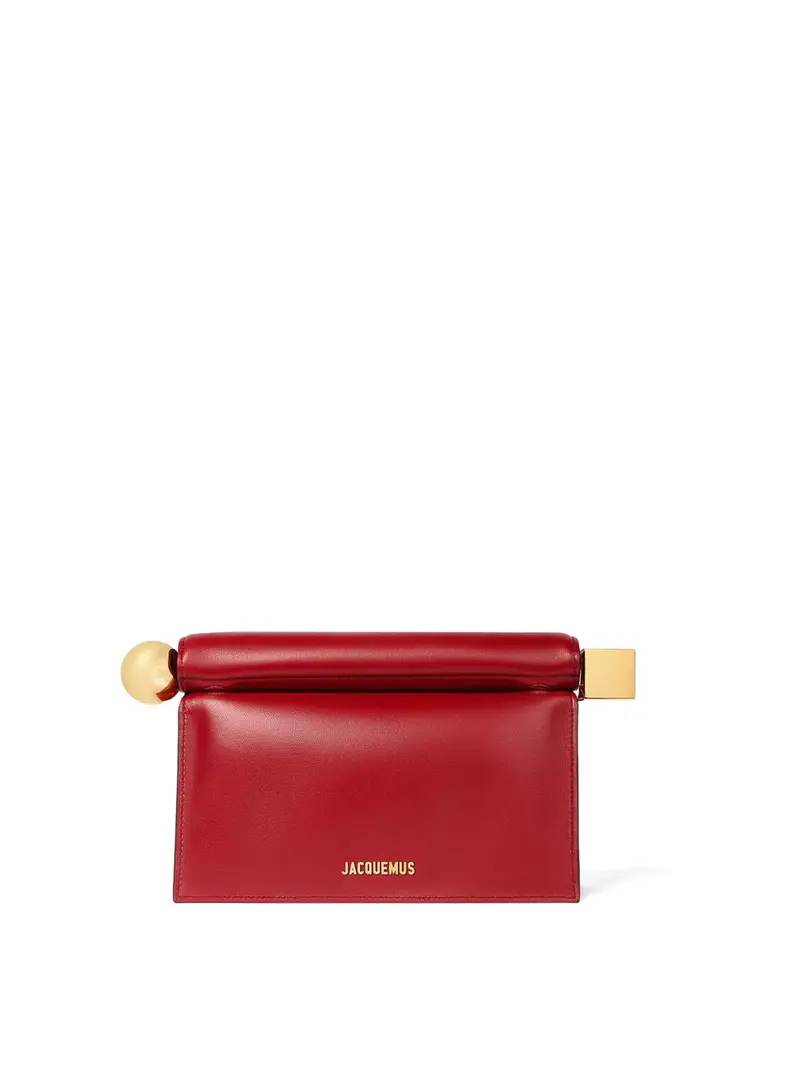 Pochette Ronde Carr Rossa In Pelle Rosso