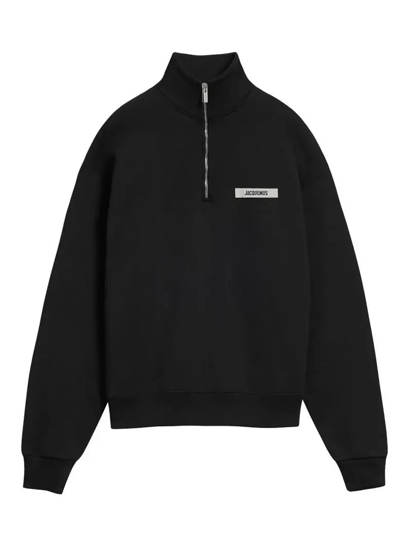 Spaccatura a scollo zip Nero