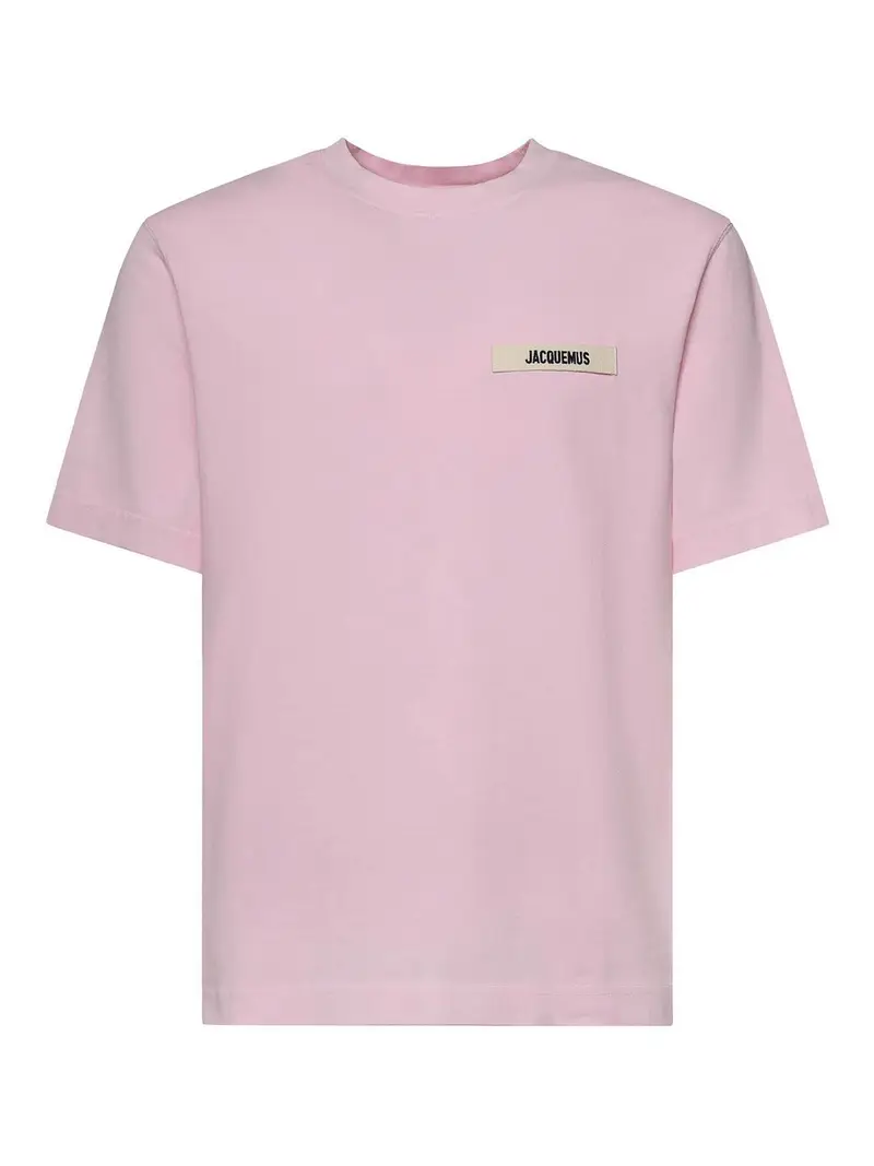 T-shirt in cotone con logo Color Carne E Neutri