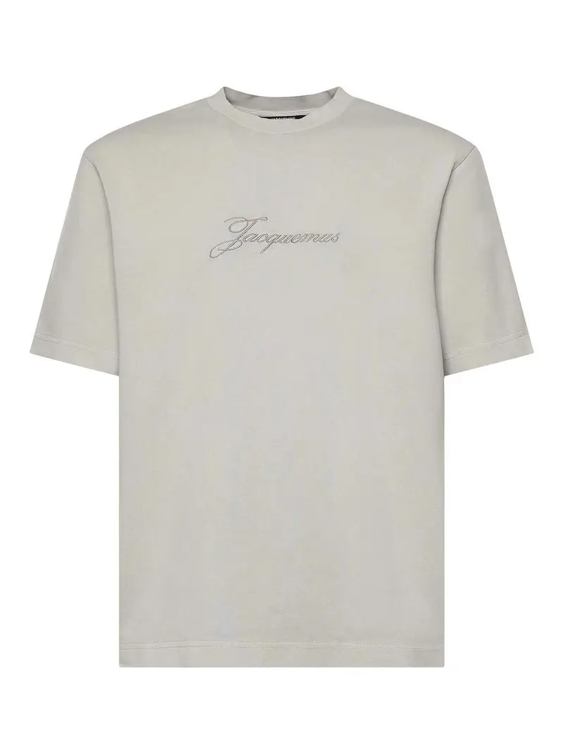 T-shirt in jersey di cotone pigmentato Beige