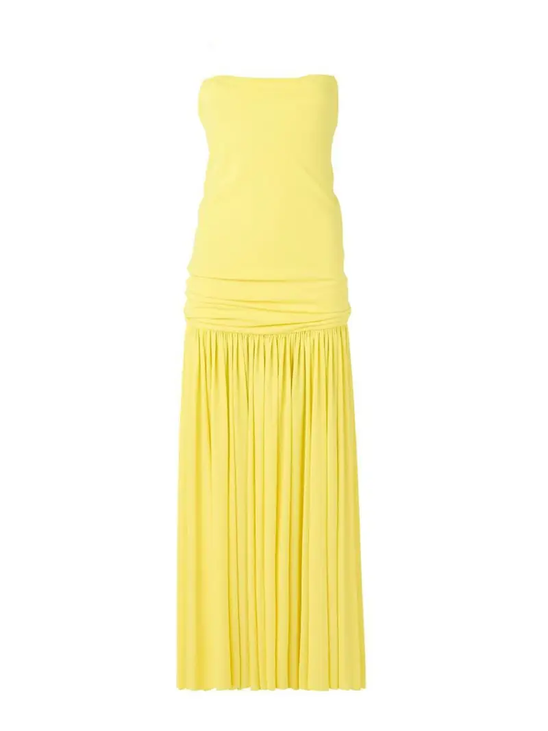 Vestito lungo Abiha giallo