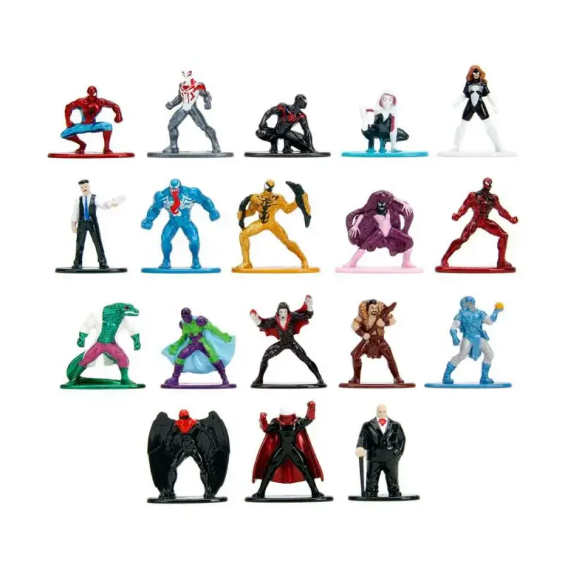Statuetta da collezione Jada Toys Marvel Diecast Nano Metalfigs Wave (x18)