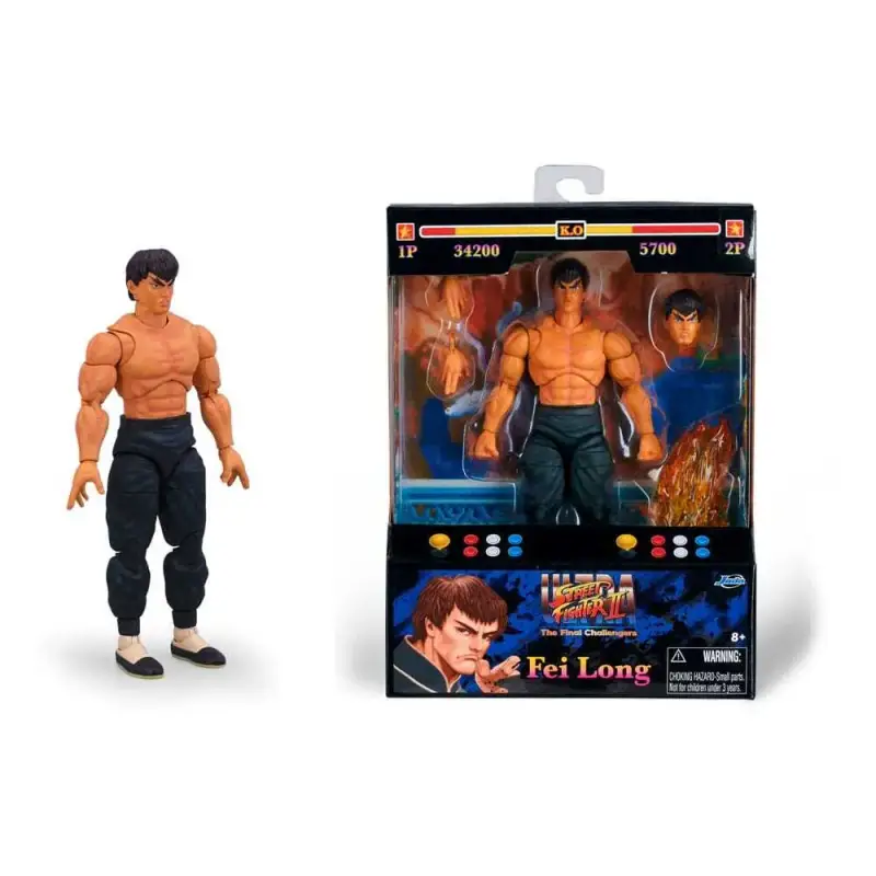 Statuetta da collezione Jada Toys Ultra Street Fighter II The Final Challengers Fei-Long