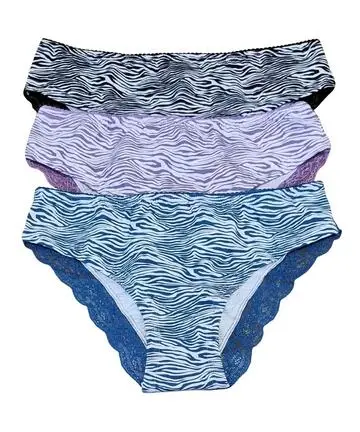 Slip donna moda in cotone elasticizzato e pizzo Jadea 6586