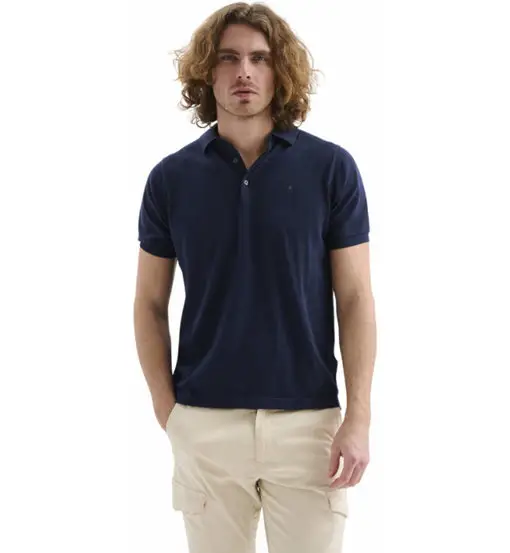 Drake - polo - uomo Blue