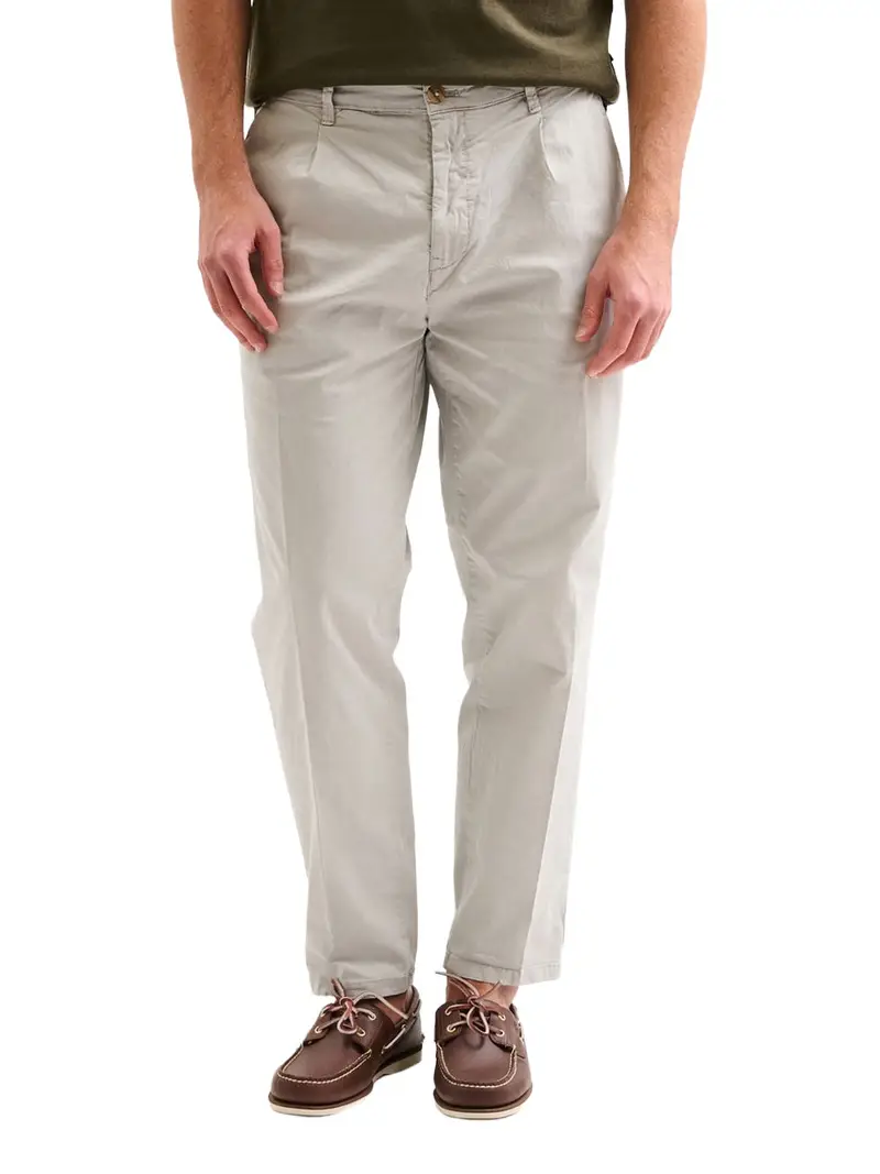 pantalone chino jaggy tomas da uomo - avorio