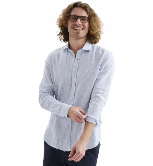 Quacks - camicia maniche lunghe - uomo Blue