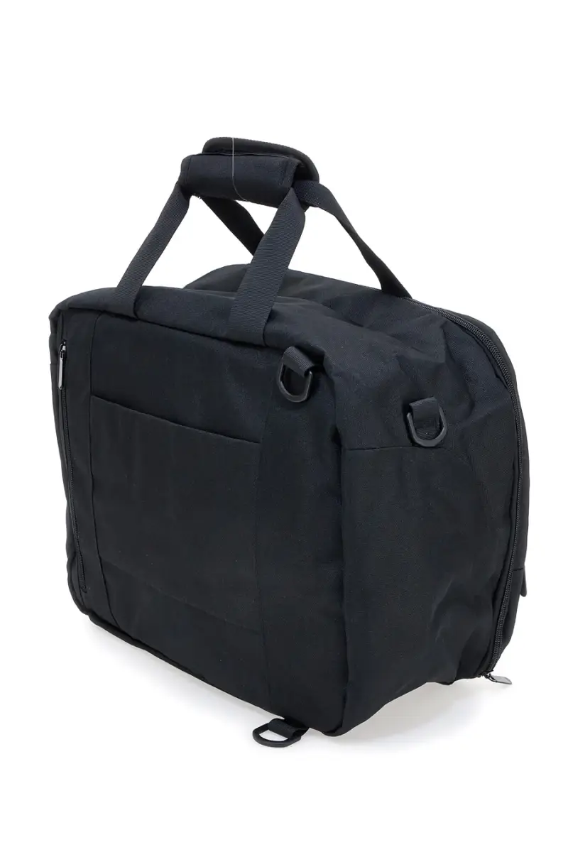 Borsa da viaggio nera con tracolla regolabile Jaguar 2135 [NERO] miniatura 3