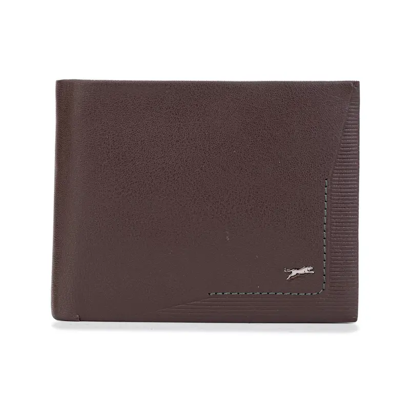 Portafoglio marrone da uomo con logo