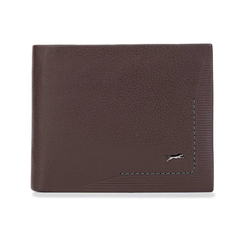 Portafoglio marrone da uomo con logo