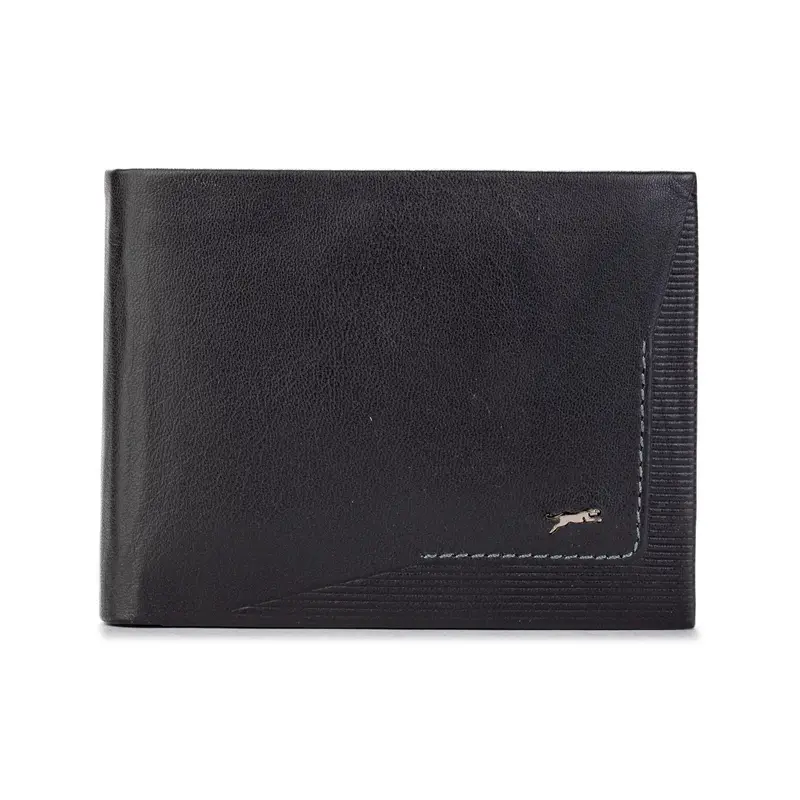 Portafoglio nero da uomo con logo