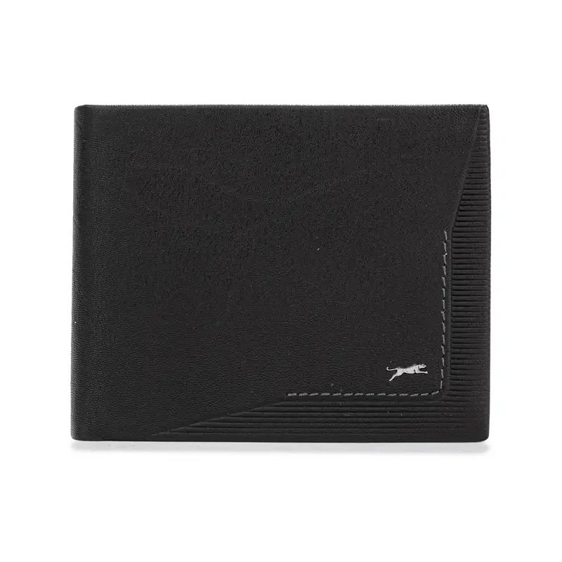 Portafoglio nero da uomo con logo