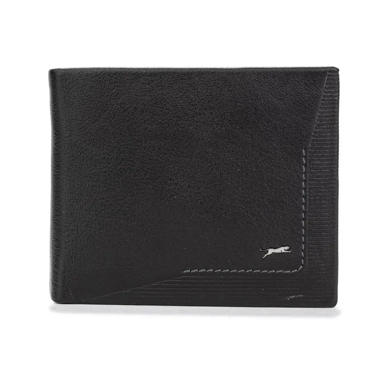 Portafoglio nero da uomo con logo