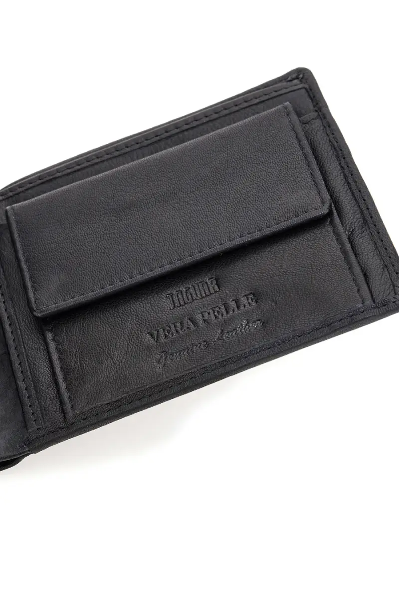 Set Cofanetto cintura e portafoglio nero in vera pelle Jaguar PR001-1 [NERO] miniatura 4