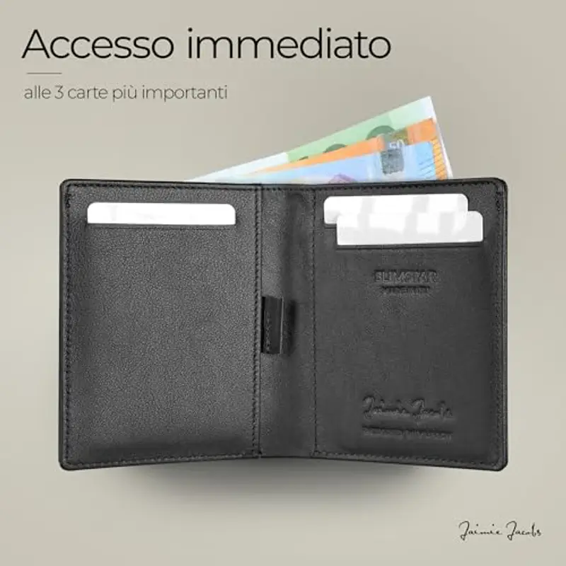 Jaimie Jacobs Porta carte di credito Uomo Marrone 2466162 miniatura 3