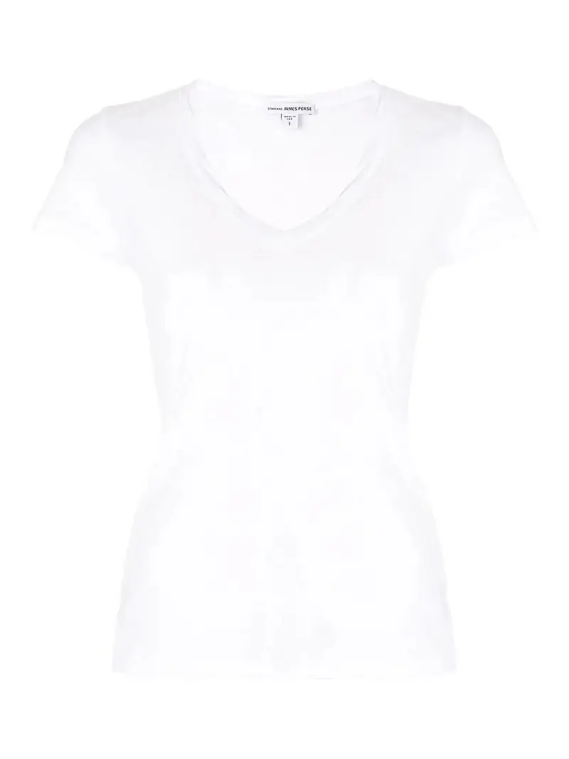 Casual T con rilegatura inversa Bianco