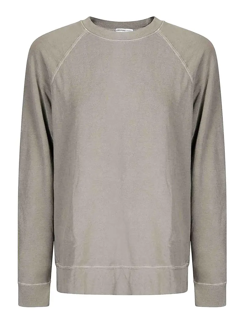 Felpa rilassata in French Terry Verde Chiaro