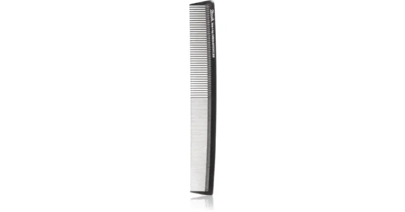 Carbon Fibre Wide and fine teeth waving pettine per capelli 22,3 cm