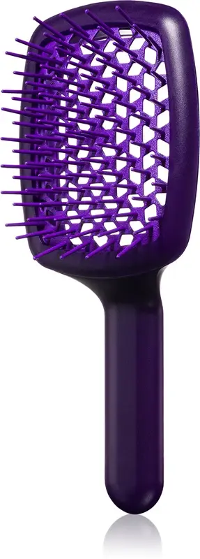 Curvy "M" Vented Brush spazzola piatta per la termoprotezione dei capelli 21 x 8,5 x 4 cm viola