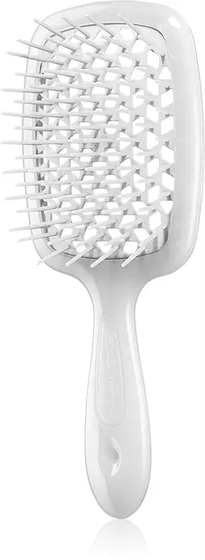 Superbrush Small piccola spazzola piatta 17,5 x 7 x 3 cm bianca