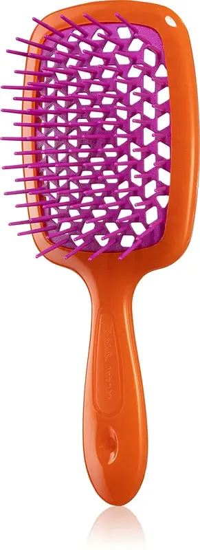 Superbrush spazzola piatta grande per capelli arancione viola