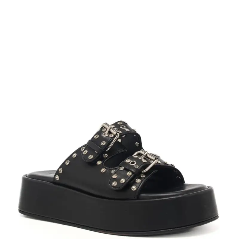 scarpe da donna ivette con borchie gioiello all over nere miniatura 2