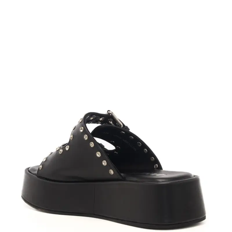 scarpe da donna ivette con borchie gioiello all over nere miniatura 3