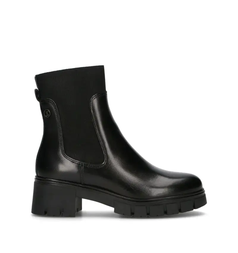 Tronchetto donna nero in pelle Vario