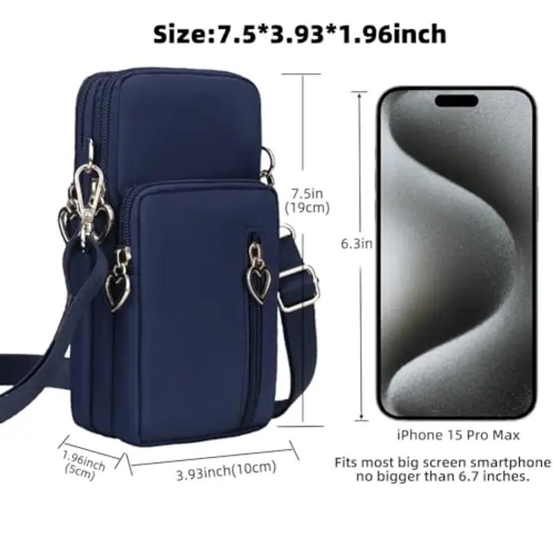 JANKS Borsetta Tracolla Donna Piccola, Mini Borsa Porta Cellulare con Crossbody Strap Phone Portafoglio Borsa A miniatura 2