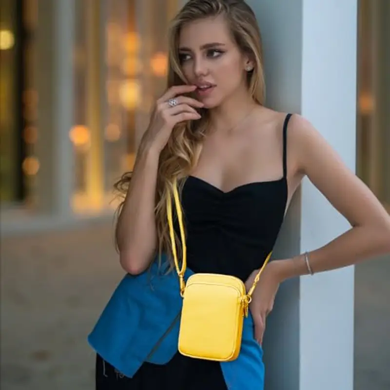 JANKS Borsa a tracolla Giallo 1607186 miniatura 2