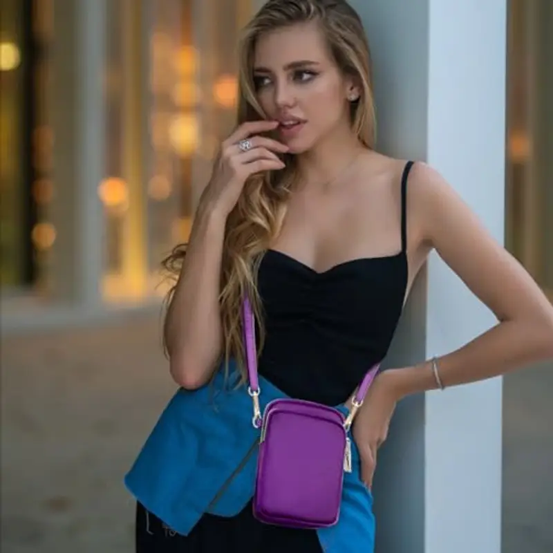 JANKS Borsa a tracolla Viola 1607189 miniatura 2