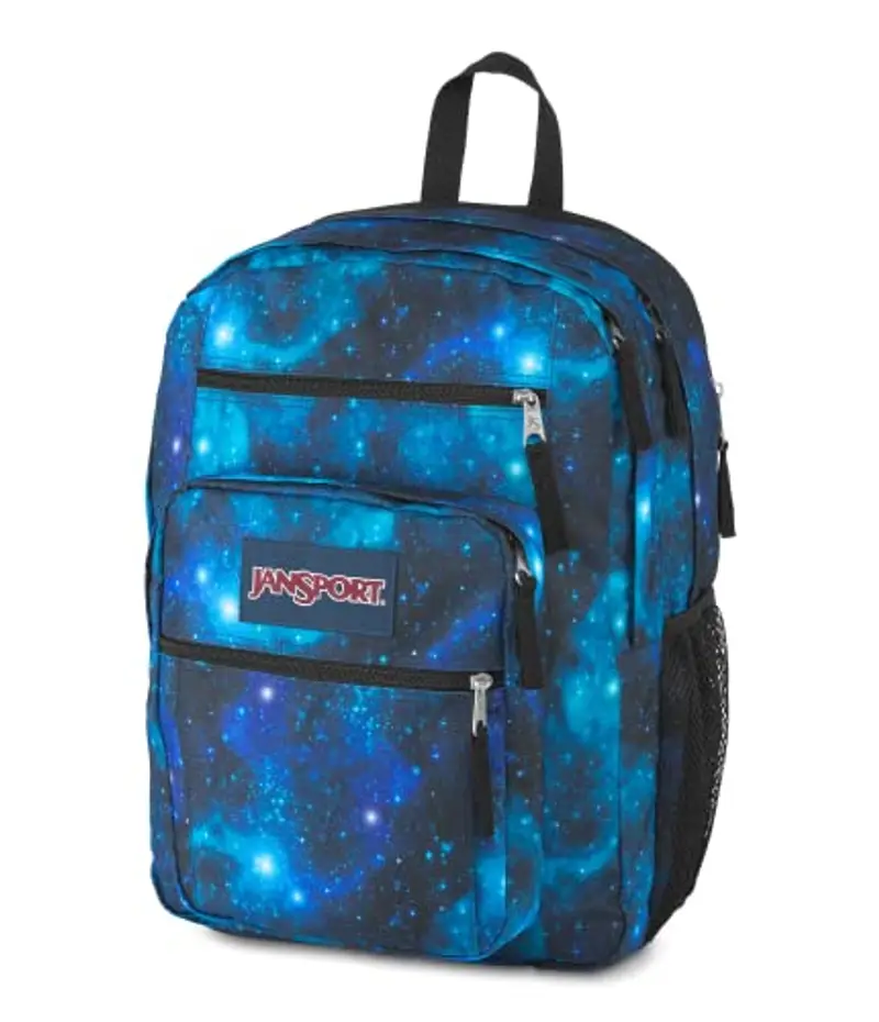 JANSPORT BIG STUDENT Zaino grande, scomparto per laptop 15 inch, Cyberspace Galaxy (Nero) miniatura 2