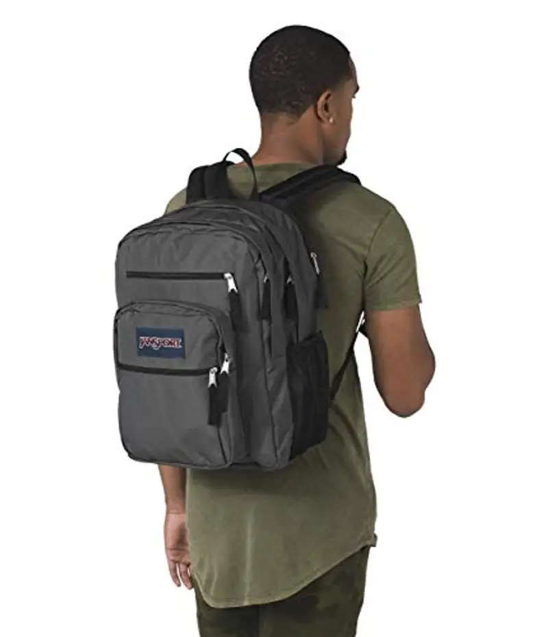 JANSPORT Big Student, Zaino Unisex - Adulto, Grigio Scuro K5L8, 15 Pollici miniatura 3