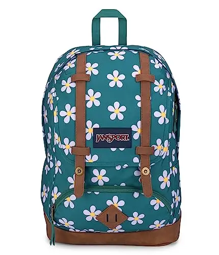 JANSPORT Cortlandt, Zaino grande, 29 L, 45 x 32 x 15 cm, 15in laptop compartment, Precious Petals