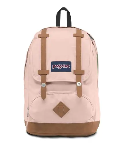 JanSport CORTLANDT Zaino grande, scomparto per laptop 15 inch, Misty Rose