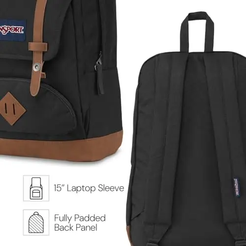 JanSport CORTLANDT Zaino grande, scomparto per laptop 15 inch, Misty Rose miniatura 3