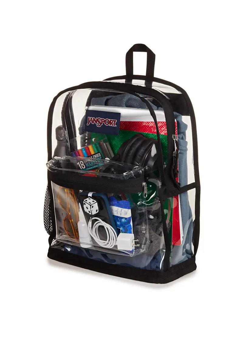 Zaino Clear Pack Trasparente Unisex, Uomo, Bianco miniatura 3