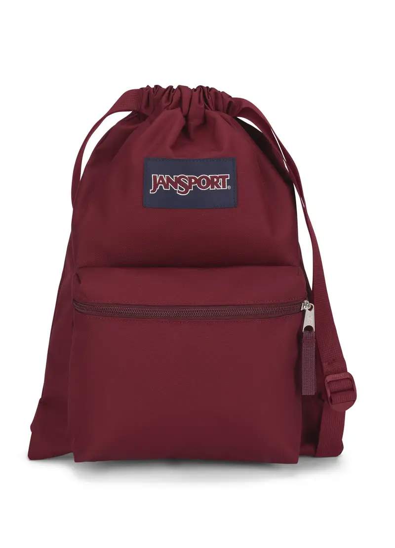 JANSPORT, Zaino Draw Sack, Uomo, Rosso, Taglia: ONE SIZE