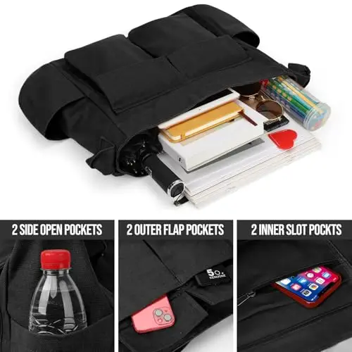 Jcocylse Borsa messenger Donna Nero 3516780 miniatura 2