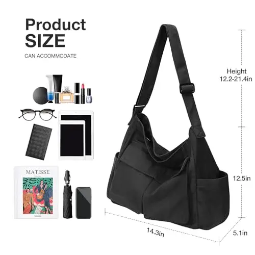 Jcocylse Borsa messenger Donna Nero 3516780 miniatura 3