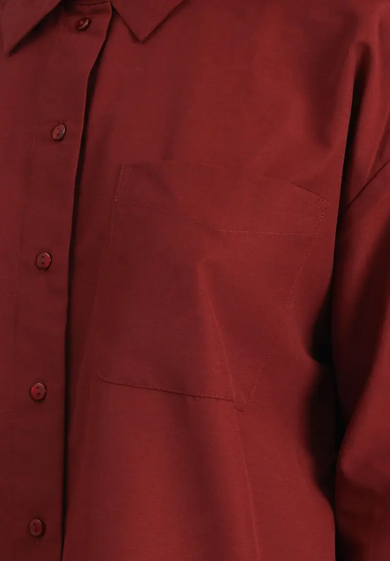 JDY Camicia a manica lunga bordeaux da donna miniatura 2