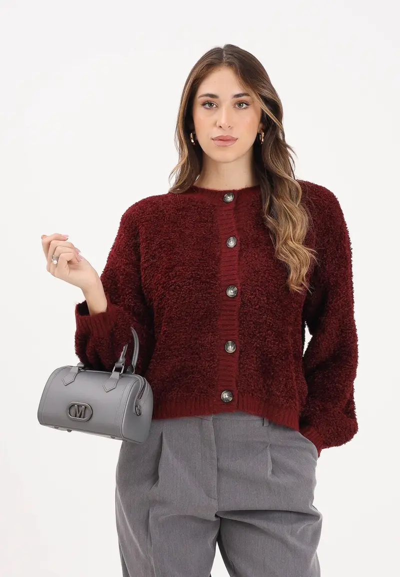 JDY Cardigan Donna Bordeaux 3488061 miniatura 2