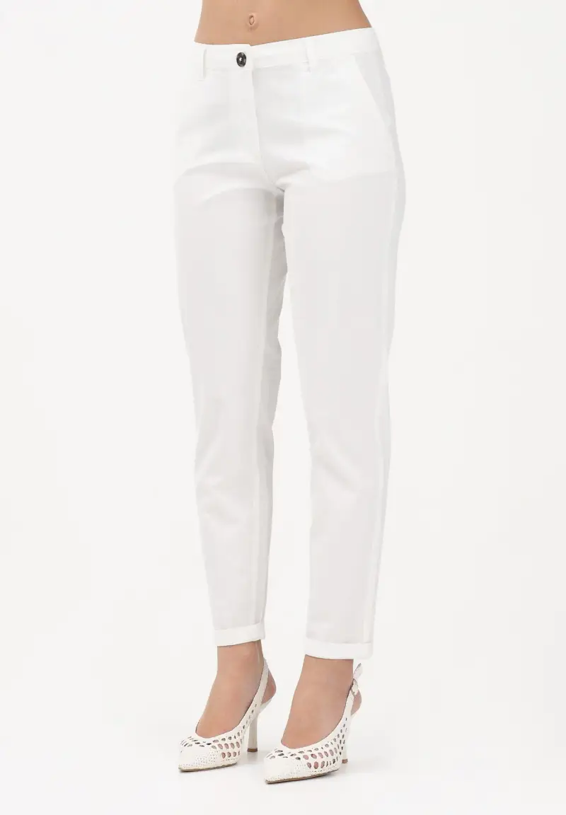 Pantalone bianco da donna
