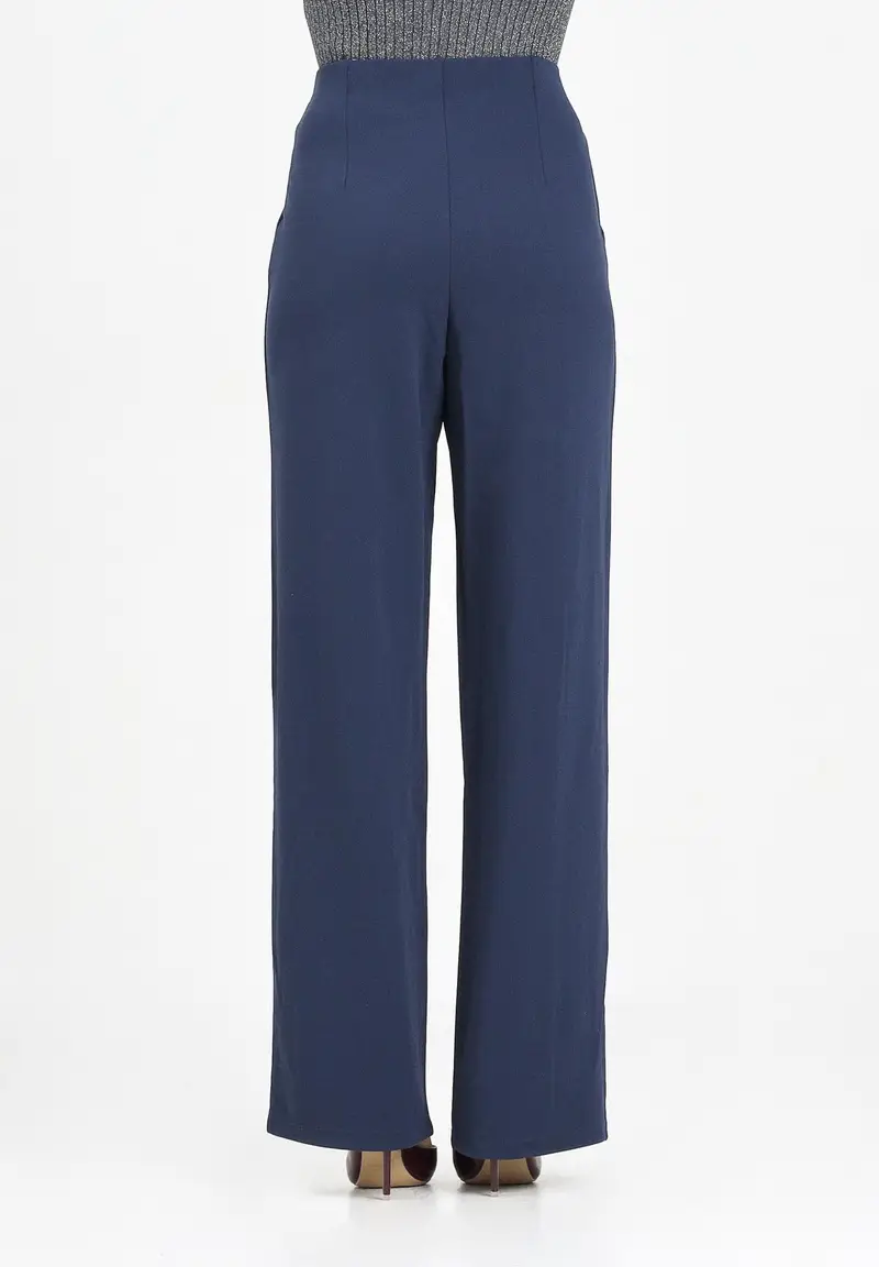 JDY Pantalone blu da donna miniatura 3