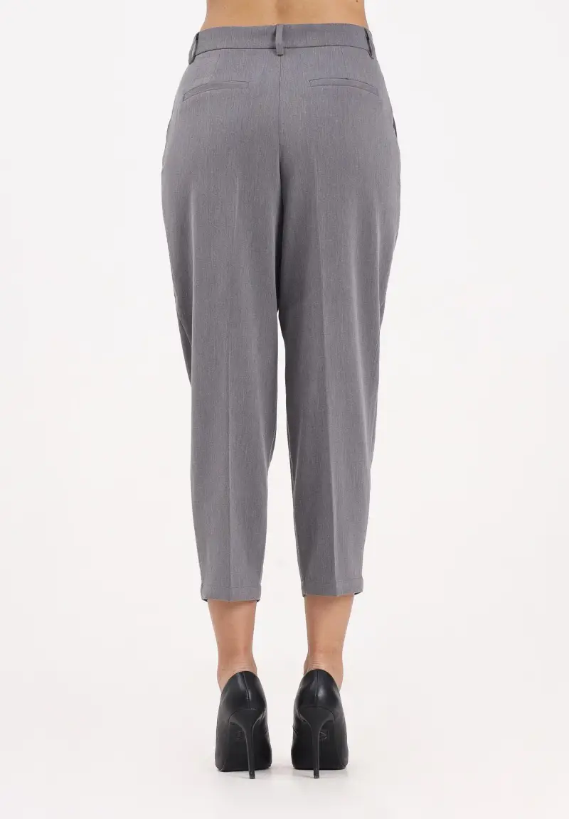 Pantalone elegante grigio da donna miniatura 3