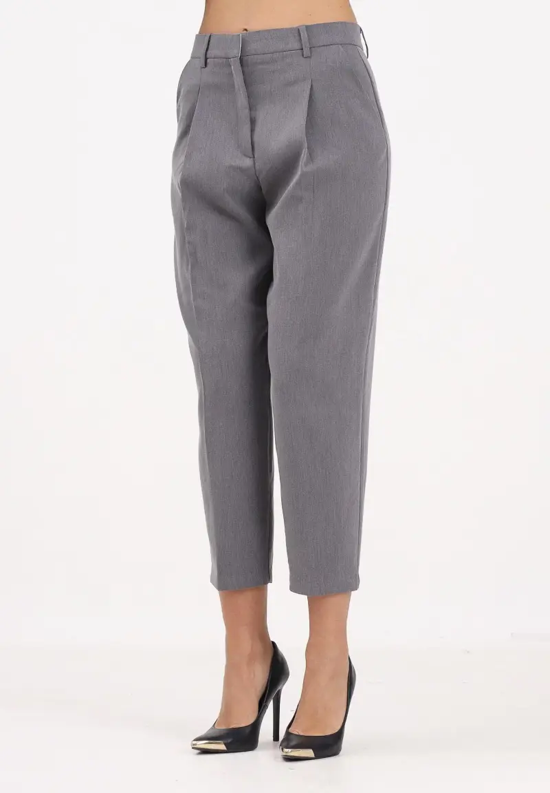 Pantalone elegante grigio da donna