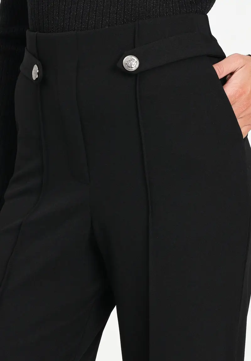 JDY Pantalone nero da donna miniatura 2