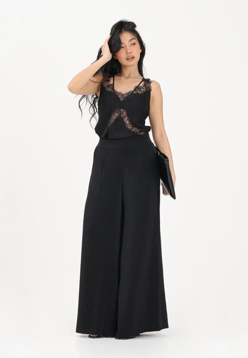 Pantalone nero da donna miniatura 2