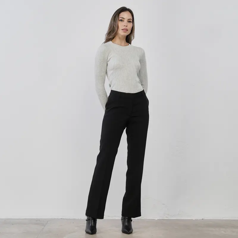 Pantaloni eleganti neri lunghi da donna